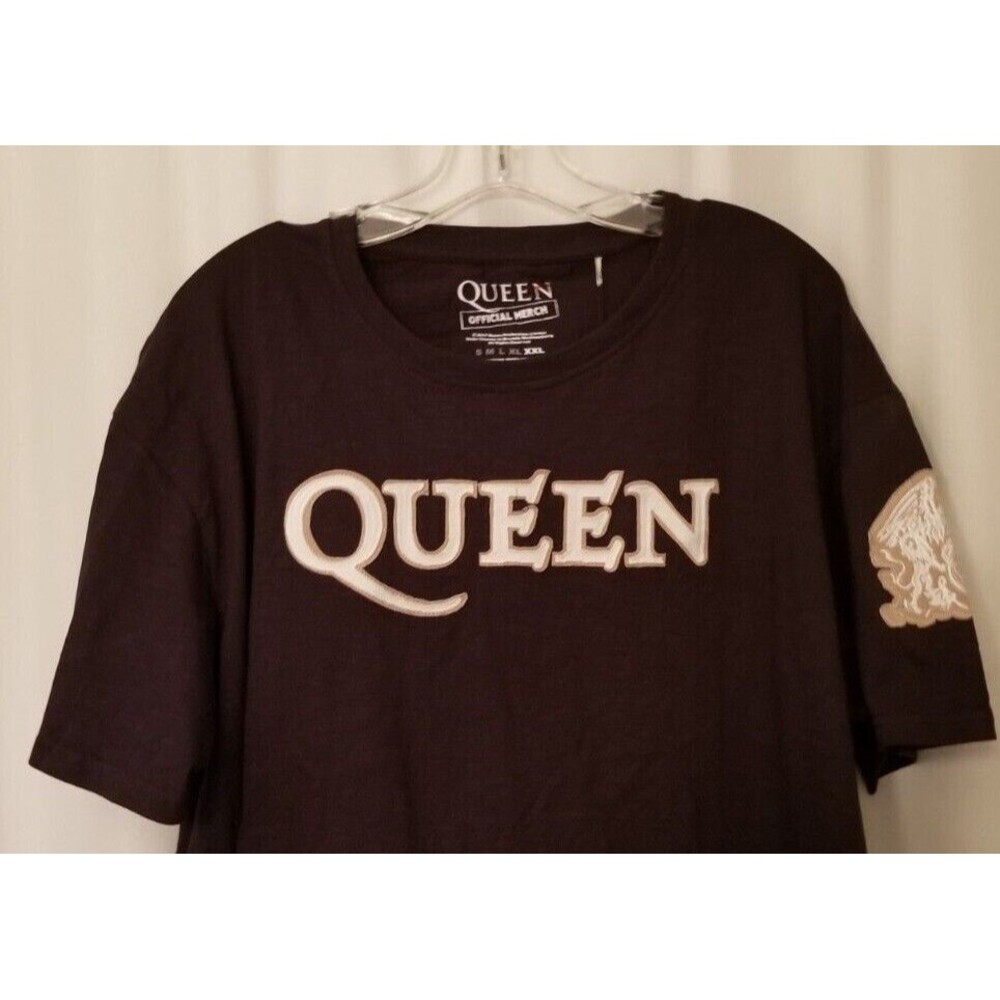 Queen Rock Band Tee Shirt Official Merch Music Band Logo Crest Applique New XXL
